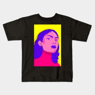 Pink Portrait Kids T-Shirt